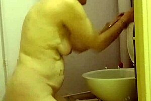 chained slave feels humiliation in public