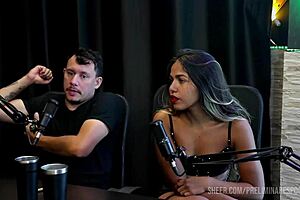 Bia Hot, are you humiliating your blonde partner in this swingers interview?