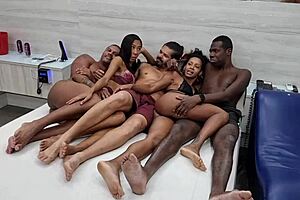 Behind the scenes of a mega orgy with Yasmin Ribeiro and Afrodite Hotwife