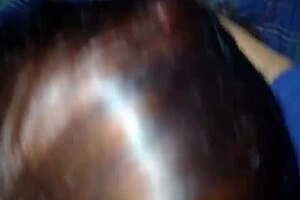 this bitch sucks dick like a pro with her big black cock skills