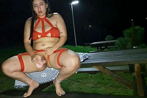 Public Outdoor Internal Creampie