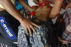 New desi fucking house hardcore threesome with big black cock - hot desi sex house owner takes double penetration!