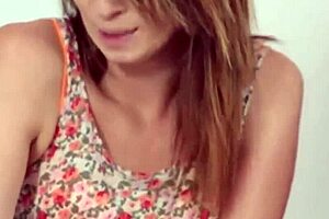 I feel so thrilled doing anal with horny stepdad, his blonde teen petite body while stepmom watches us in threesome.