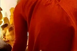 My step cousin and I mess around as I ride his big cock