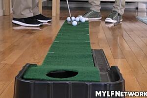 once again diamond kitty's no-good husband leaves her alone in bed for golf, but this time she's fed up with the neglect.