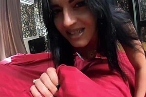 I messed up with MilfyCalla in yoga pants showing cameltoe. Ended with cumshots on downjackets and ball licking action!