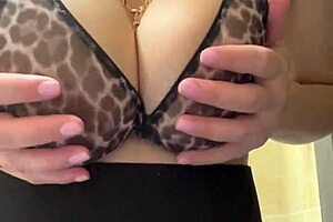 my slut stepmom teases with big milky tits in the shower scene