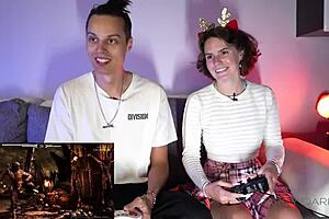 milf with big tits strips clothes during strip game on ps4 with student not sister and teacher roles