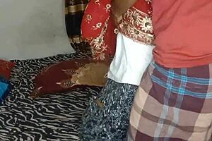 New desi fucking house hardcore threesome with big black cock - hot desi sex house owner takes double penetration!