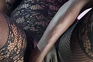 hey, can you handle this ebony squirter's multiple orgasms with that wild sex machine?