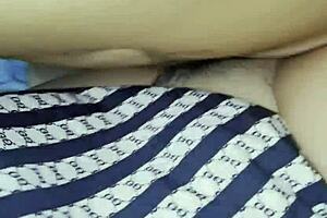 Ashira looks hungry for cumshot and facial. She rides pussy on husband in bedroom as pretty Asian wife.