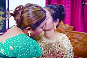 Stepmom, you and stepsister teach your stepdaughter first-time sex in this full Indian movie.