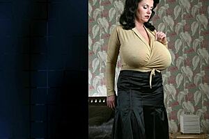 Huge boobs on that bbw chubby milf slut.