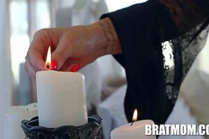 stepmoms witchy seduction venus and juans halloween hookup with big tits blowjob pov