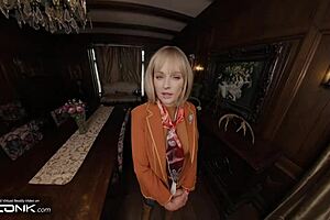 Hey, Check Out Blonde Milf Ashley Graham Fucking in Ripped Tights During Resident Evil 4 Cosplay Parody! 😈🔥