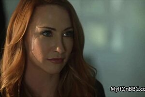 milf explores bbc option after her tough breakup in lingerie as redhead housewife