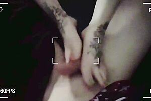 Prettyfeetelite Stroking Hubbys Friends Big Cock with Little 18+ Feet in Homemade Video