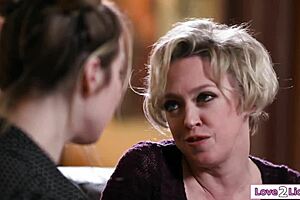 fan girl licks milf voice actress of her favorite character