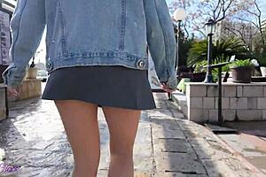 romantic walk turns wild with remote controlled vibrator buzzing in my pussy outdoors 😏💦