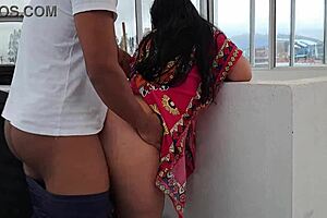 My Best Friend's Stepmother Is a Horny Old Woman with Big Tits and Curvy Figure in Lingerie