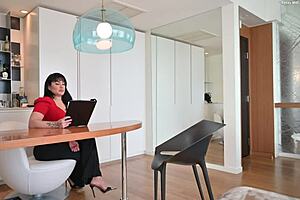 Hey, this hot Spanish teacher Danja Angel makes me cum by fucking young guy to keep her job