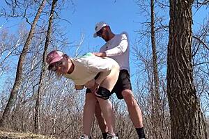 Bold Outdoor Milf Sex Almost Gets Caught During Camping Trip