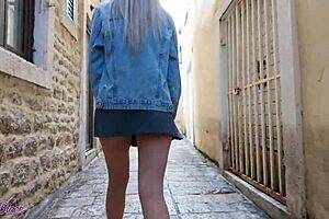 romantic walk turns wild with remote controlled vibrator buzzing in my pussy outdoors 😏💦