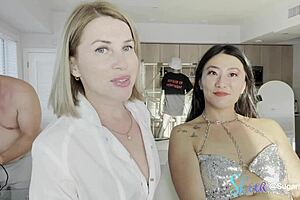 Asian beauty got a facial waxing, but is that all this petite nurse with small tits and shaved pussy wants in the hospital?