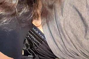 wife gets seduced into hot foreplay with big tits latina milf before deepthroat and creampie cowgirl riding 😏🍑