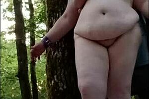 in 2025, esclave titia la tertius got chained up in the forest for some wild outdoor fun