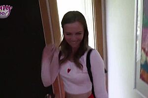 stella sedona hooks up on a date and gets a creampie in her young 18+ cunt