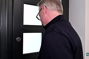 Horny Senior Is Fucking A Topmodel In Romantic Cumshot Scene With Natural Tits Pussy Action