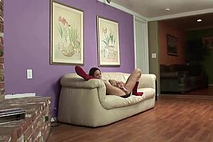 Slim Babe Amber Rayne Fucked Deep in Tight Shaved Pussy