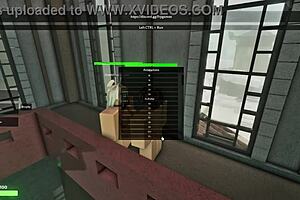 fucking my sexy teen stepmom hard with cum everywhere in roblox mansion wow