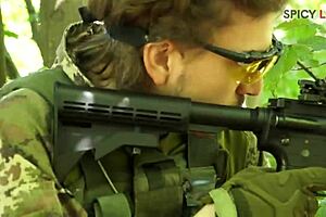 Shameless Bastard Gets Facial from Redhead in Outdoor Blowjob