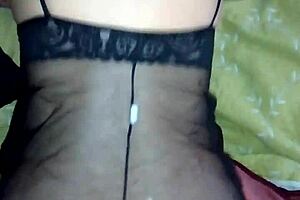 Dominant mature Italian woman unleashes intense anal action in lingerie with massive cock