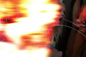 in my first interracial dap gangbang i took 7bbc with pissing drinking cum swallow and deepthroat action