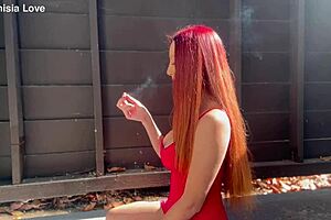 hey artemisia love your big tits look amazing in that outdoor smoking session