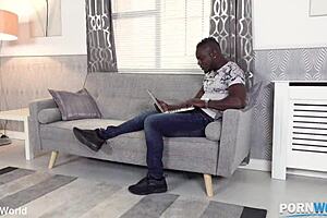 Oh man, her boyfriend just found out about that interracial blowjob with big tits milf in lingerie 😱