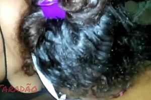 Mamando e babando meu pau with big natural tits and curvy ass worshiping