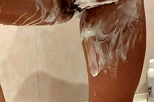 What secrets hide when naked stepsister appears in shower with big tits milf allure?