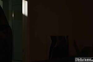 Milf faces crazy ghost problem solved by intense interracial fucking with big black cock deepthroat titty fuck and cunnilingus