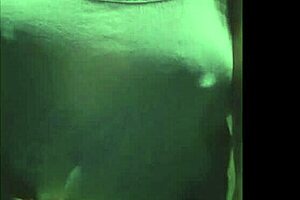 She casually strolled through the public area, showing off her big boobs while walking along.