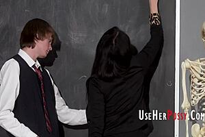 valentina nappi as milf teacher gets roughly fucked by student in free use fantasy