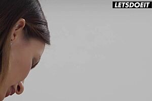 horny wife brings ebony bff for passionate threesome with riding and cum on ass