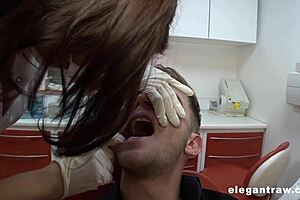 Hey, check out milf pornstar Anna Polina getting it on with the dentist in a wild anal session with big tits bouncing and deepthroat action.