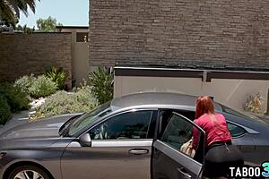 Red Bbw Milf Stepmom Lauren Phillips Taking Taboo Ride On Stepsons Big Dick