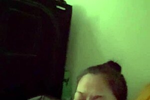 Korean MILF Sucks Husbands BWC in POV with Deep Emotions and Cum in Mouth