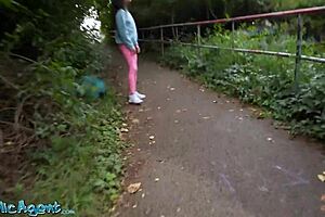 Public Agent! Fitness Milf Kristina Grace Gives Blowjob And Outdoor POV Fuck!