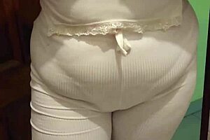 i catch my best friend's mom sniffing her panties and she sucks me off until i cum in her mouth